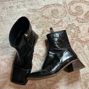 Black ASOS Leather Women's Ankle Boots